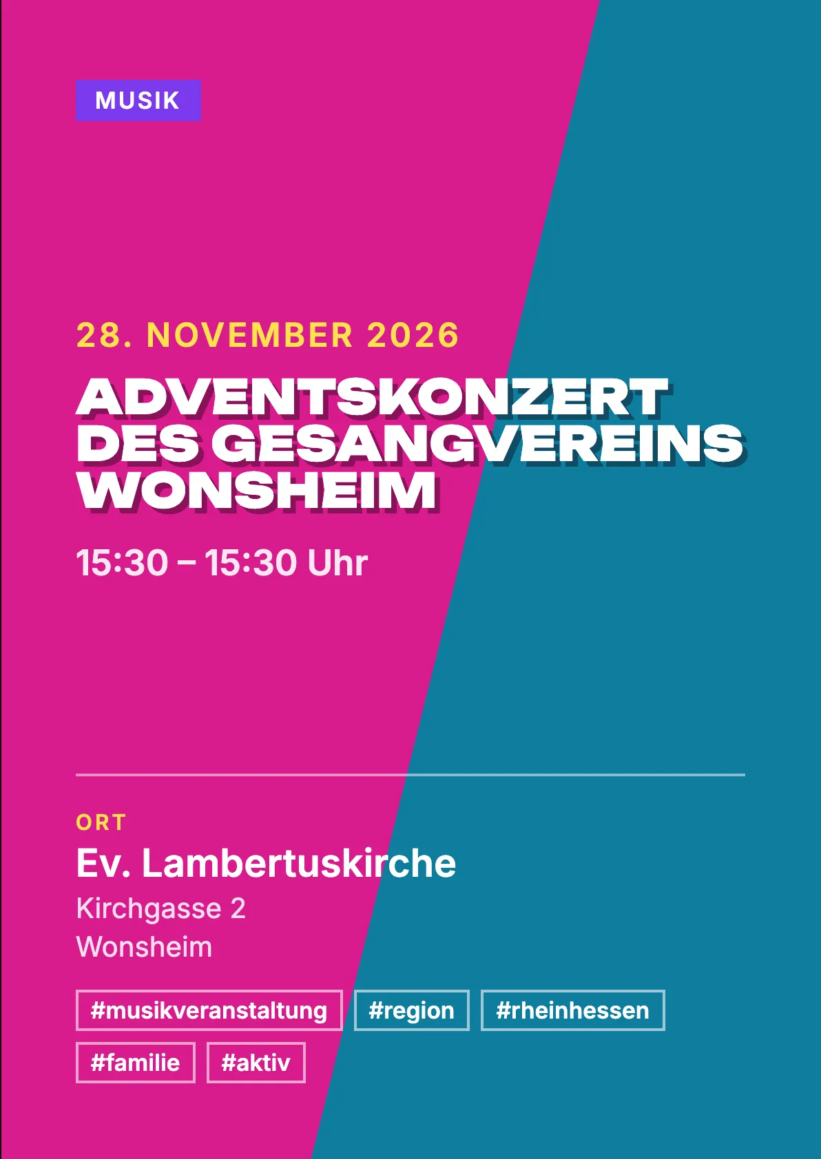 Veranstaltungsflyer