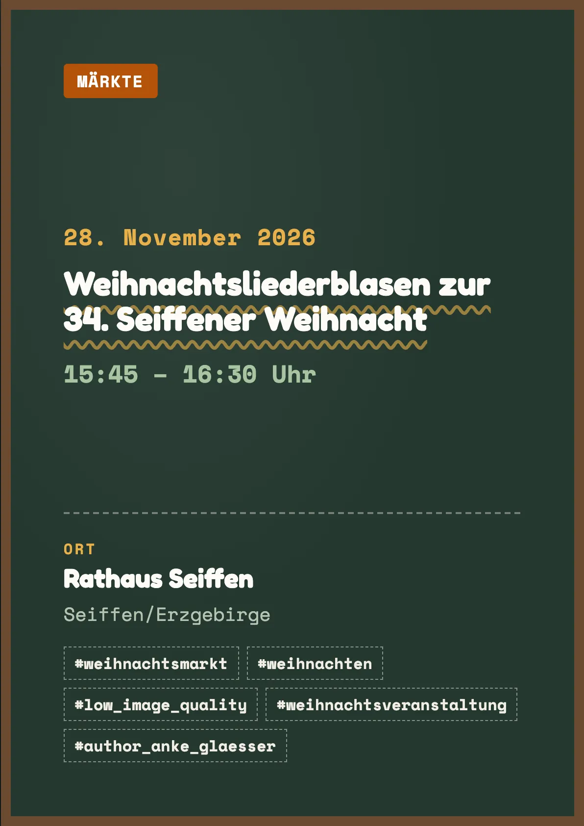 Veranstaltungsflyer