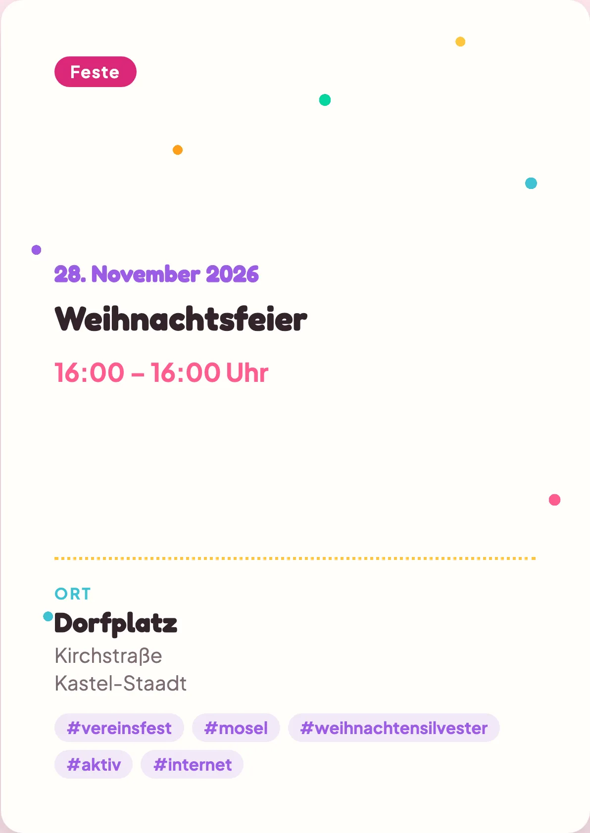 Veranstaltungsflyer