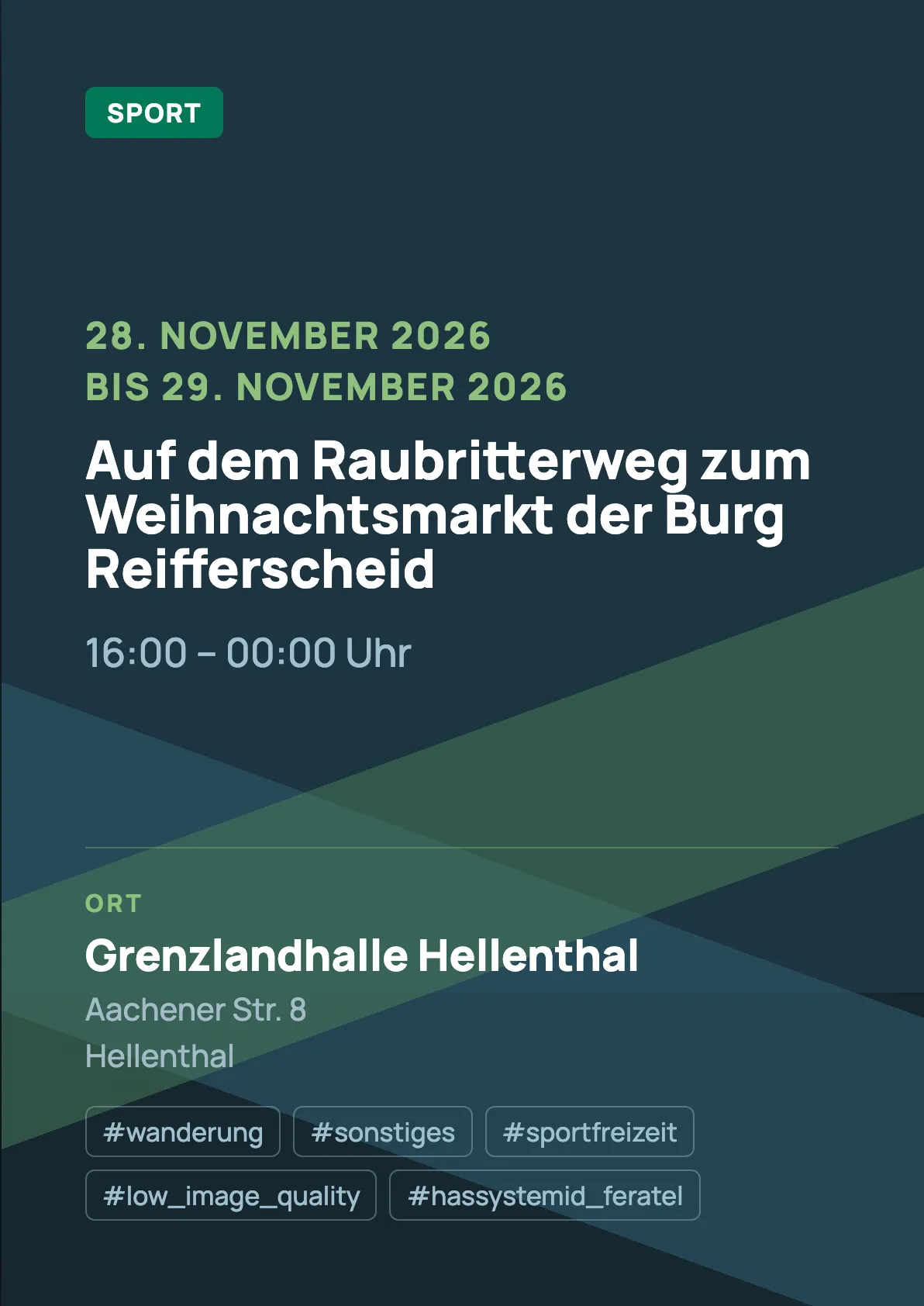 Veranstaltungsflyer