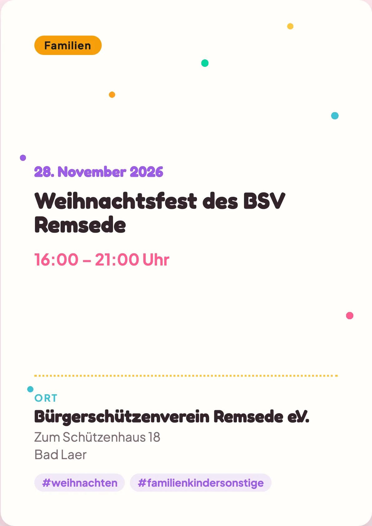 Veranstaltungsflyer