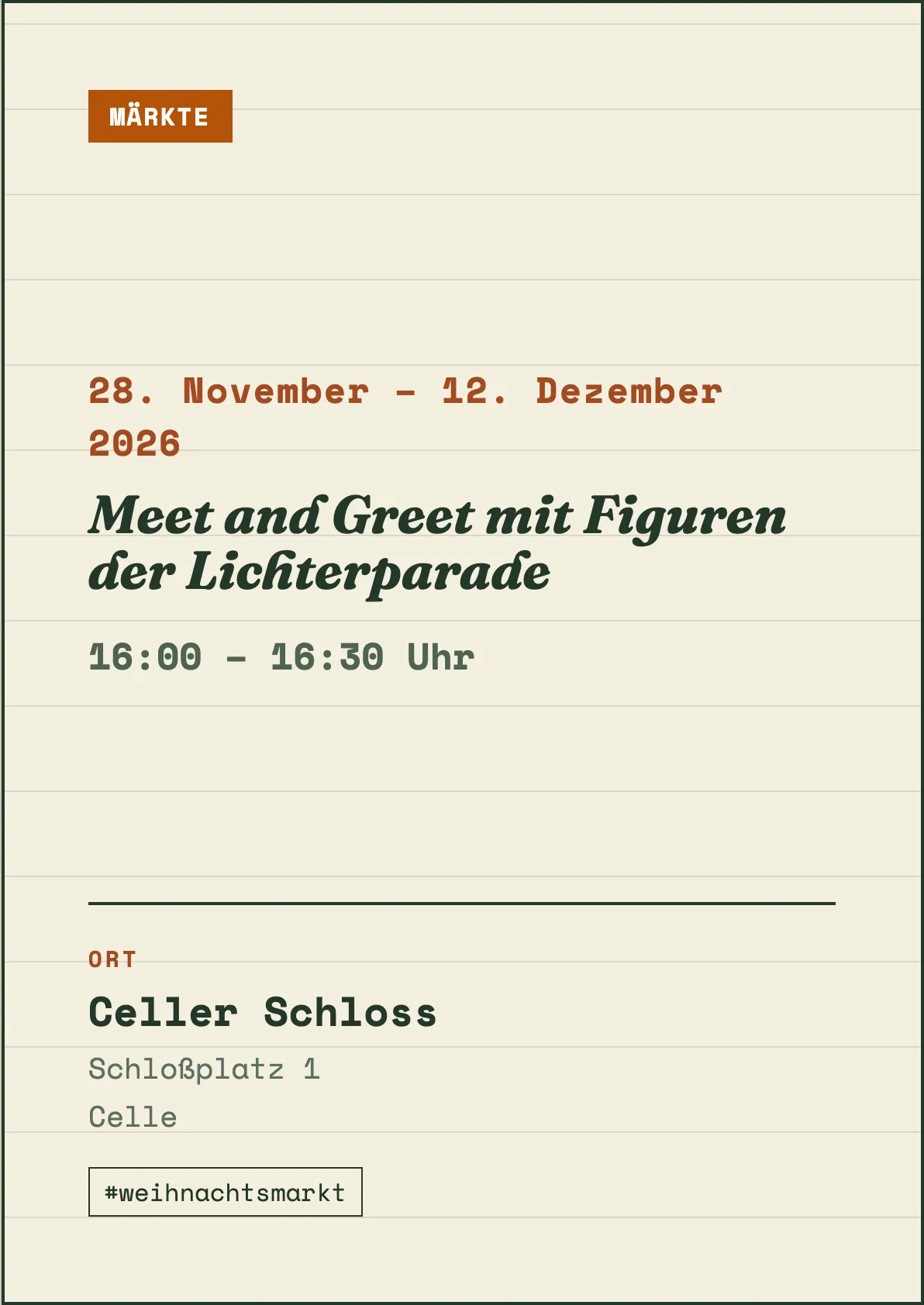 Veranstaltungsflyer