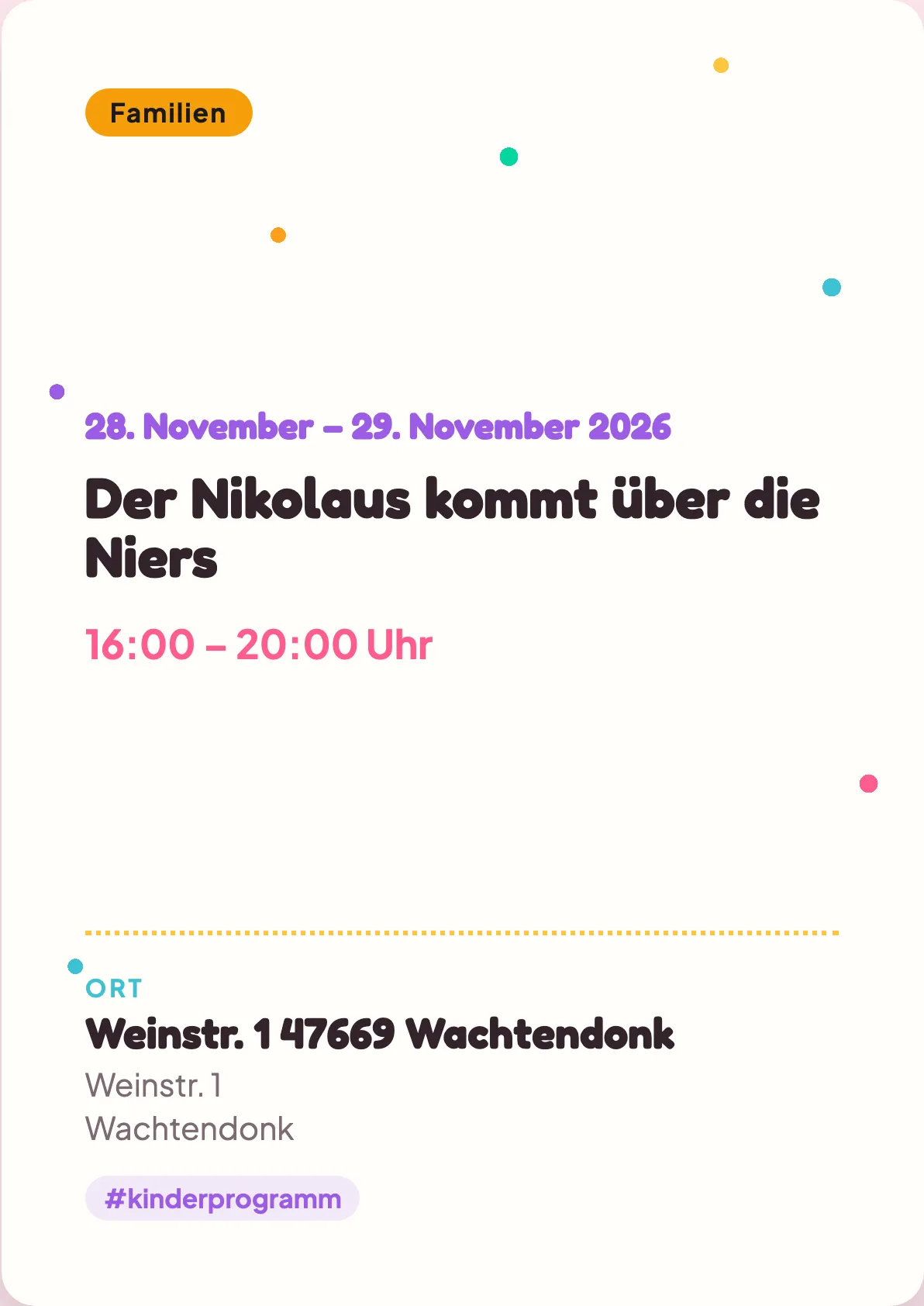 Veranstaltungsflyer