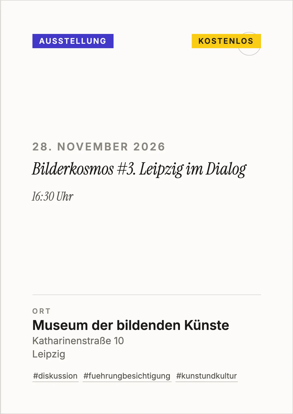 Veranstaltungsflyer