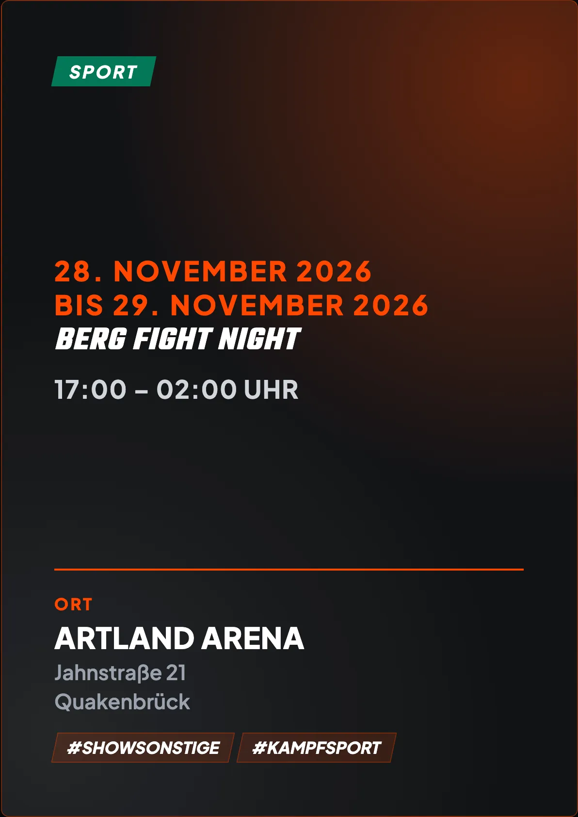Veranstaltungsflyer
