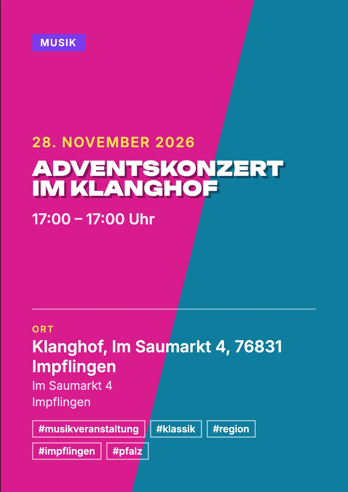 Veranstaltungsflyer