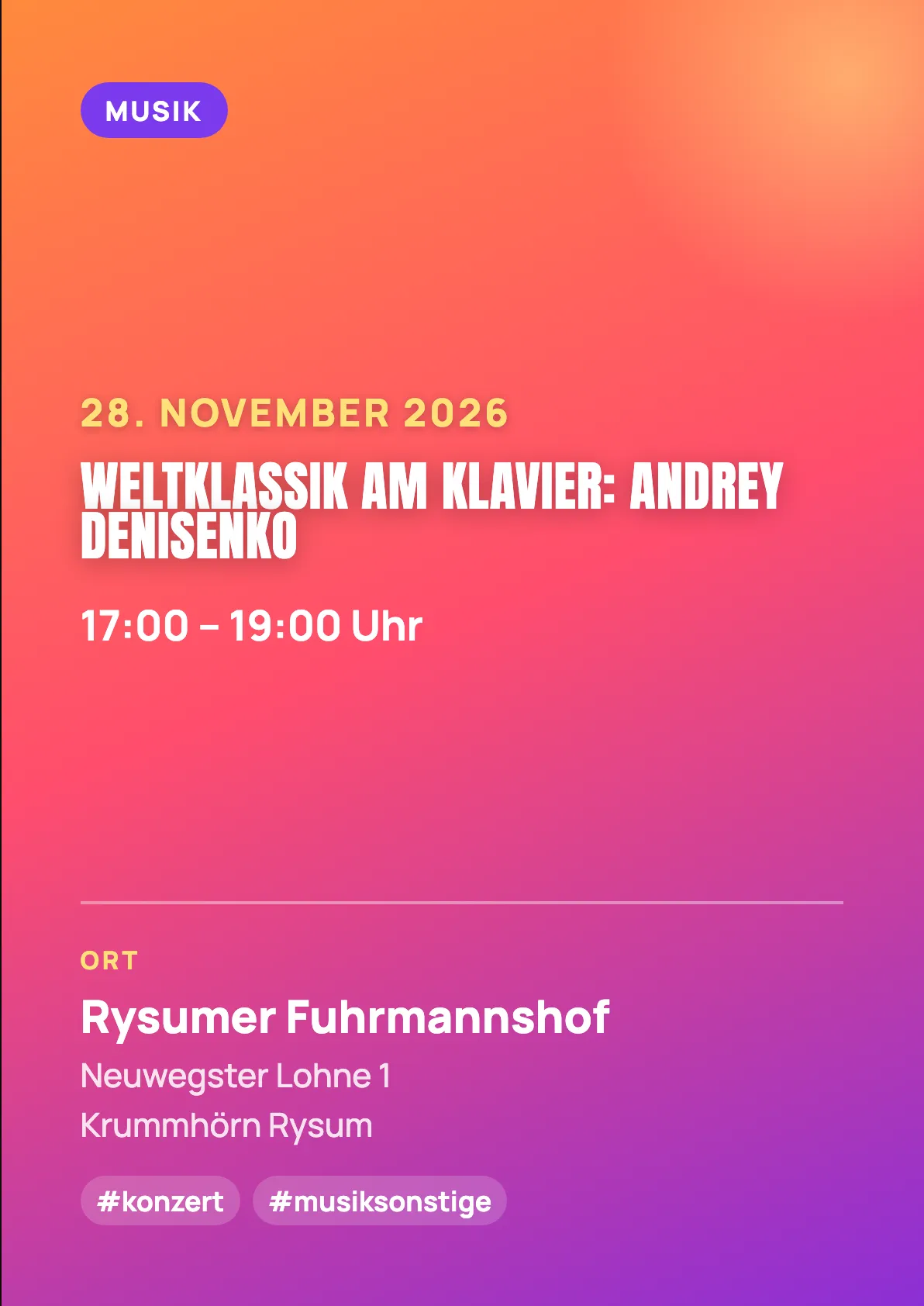 Veranstaltungsflyer