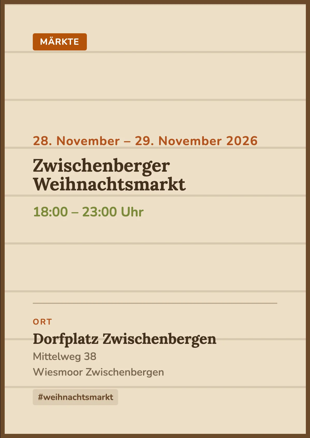 Veranstaltungsflyer