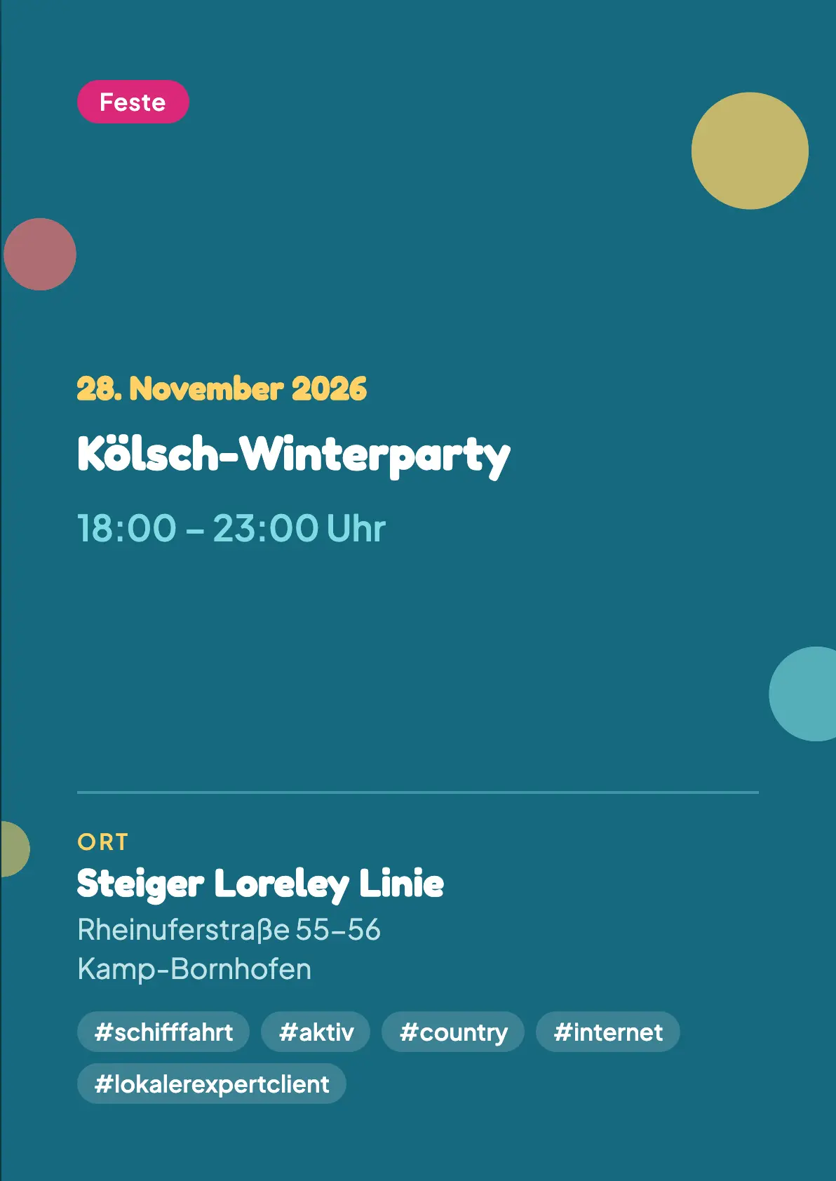 Veranstaltungsflyer