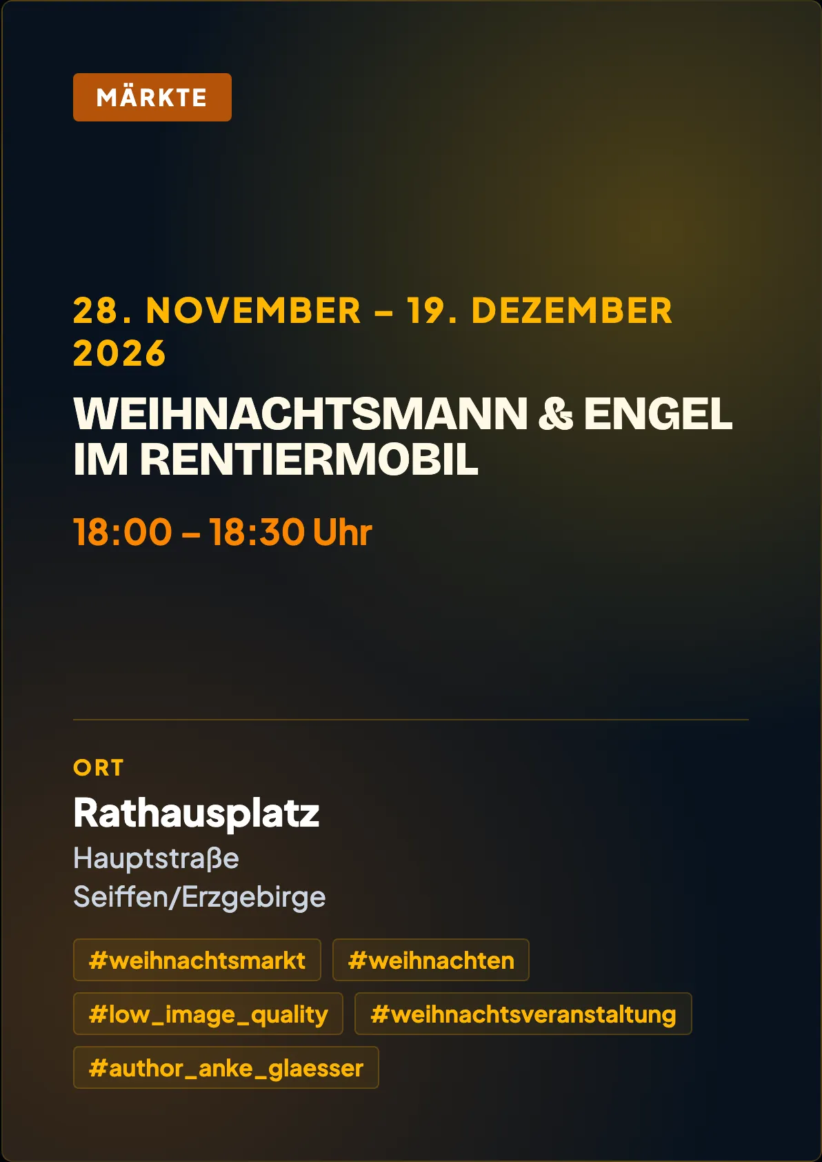 Veranstaltungsflyer