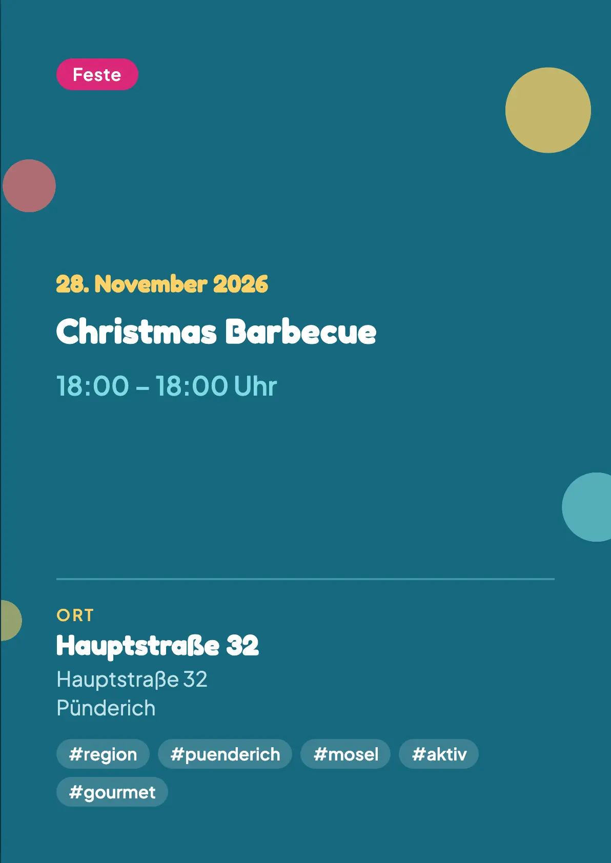 Veranstaltungsflyer