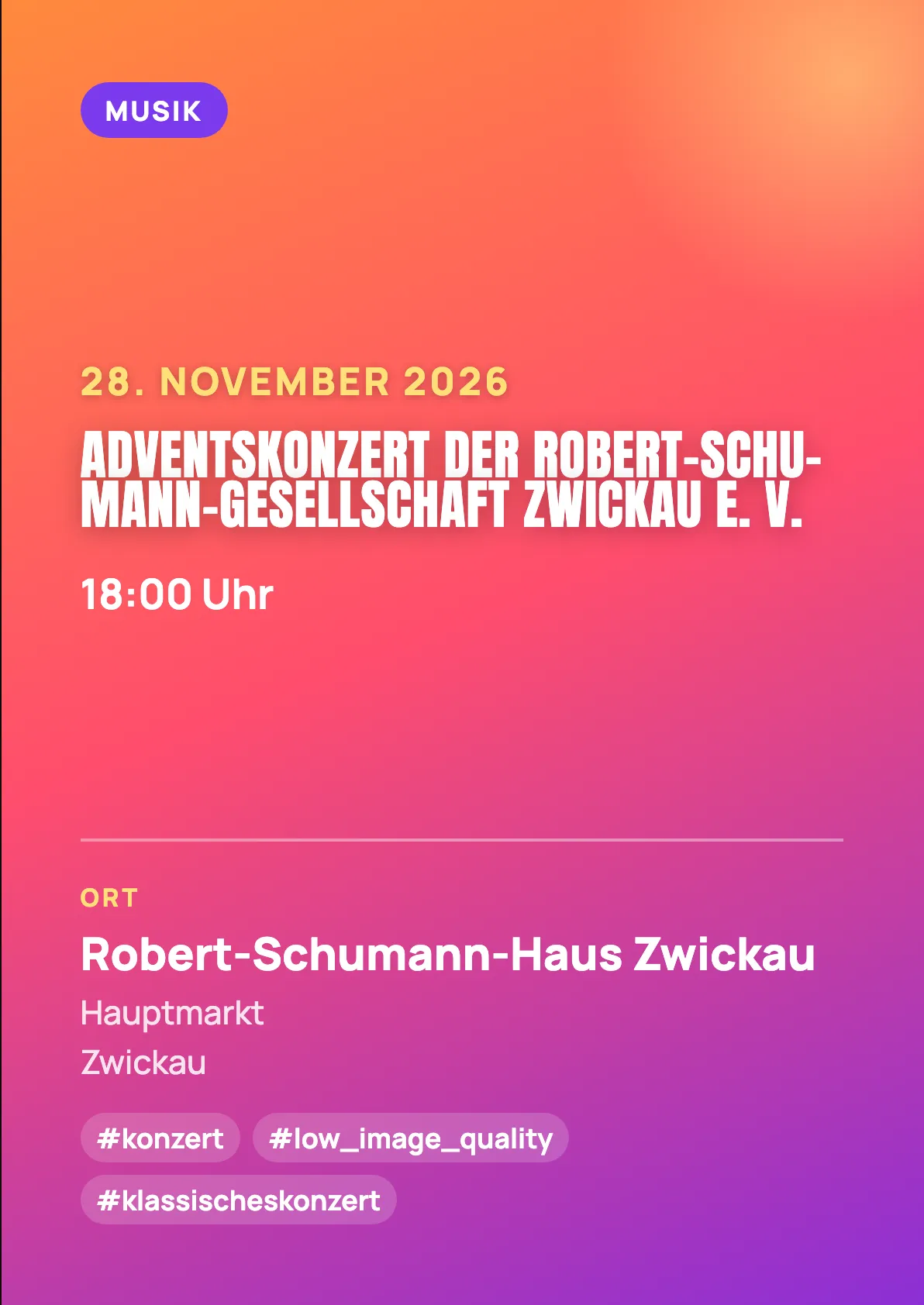 Veranstaltungsflyer