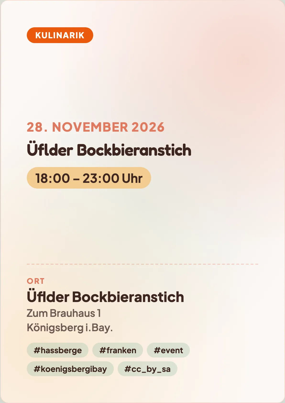 Veranstaltungsflyer