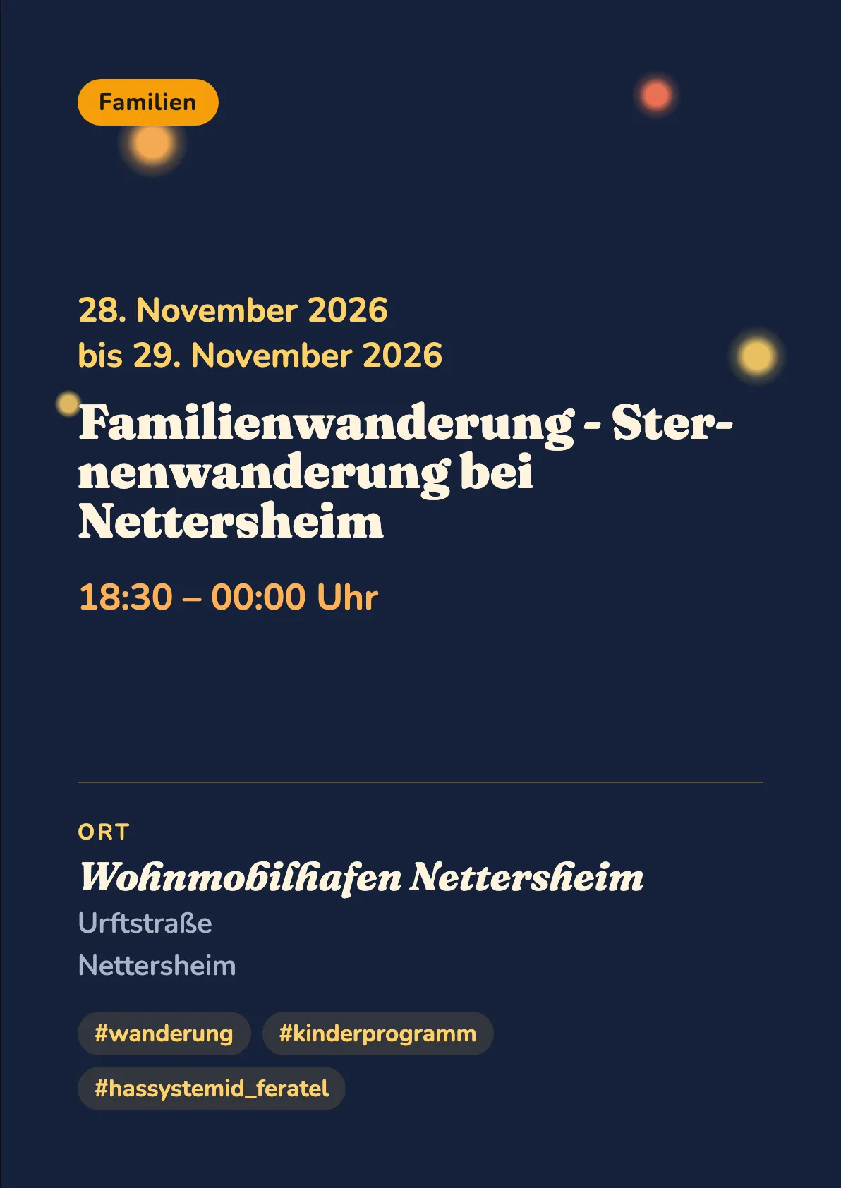 Veranstaltungsflyer