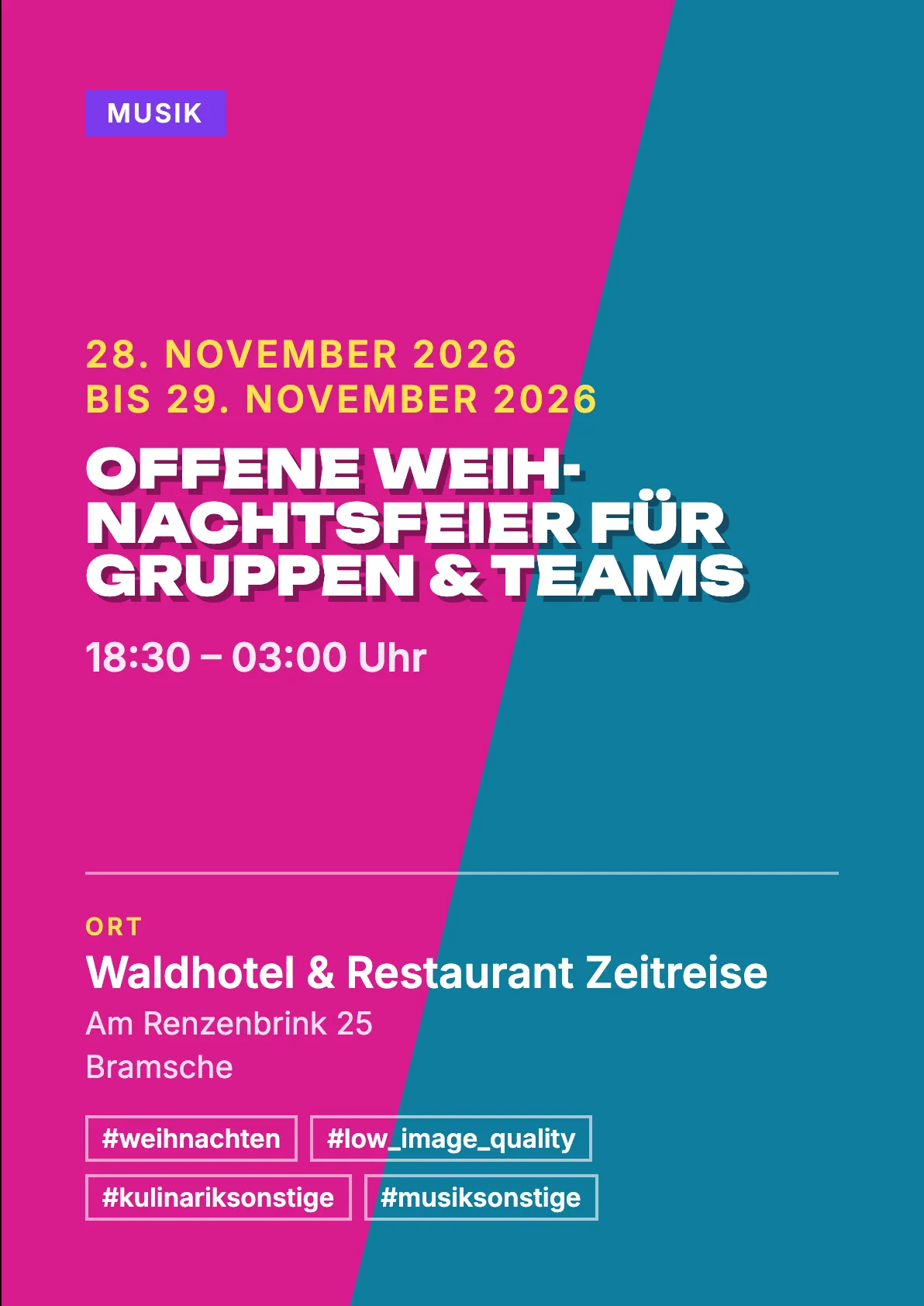 Veranstaltungsflyer