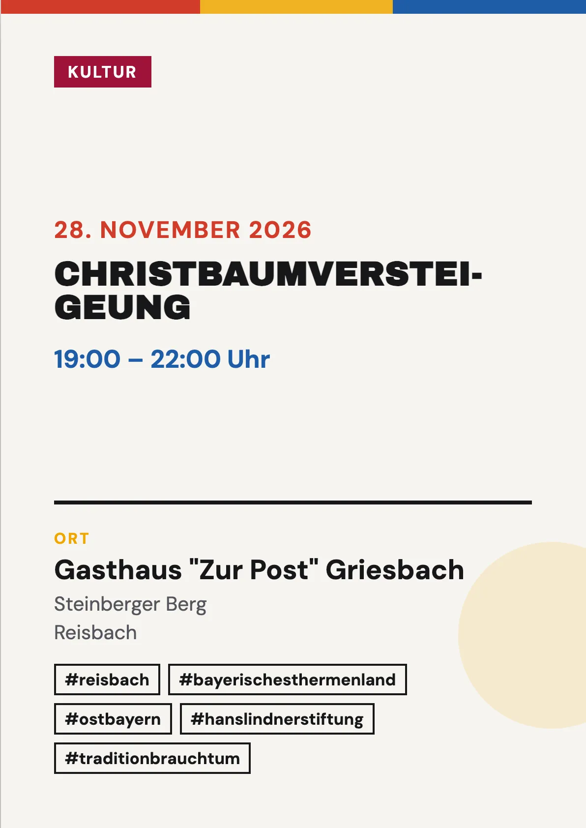 Veranstaltungsflyer