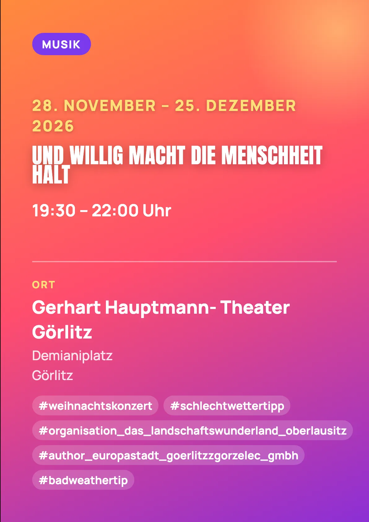 Veranstaltungsflyer