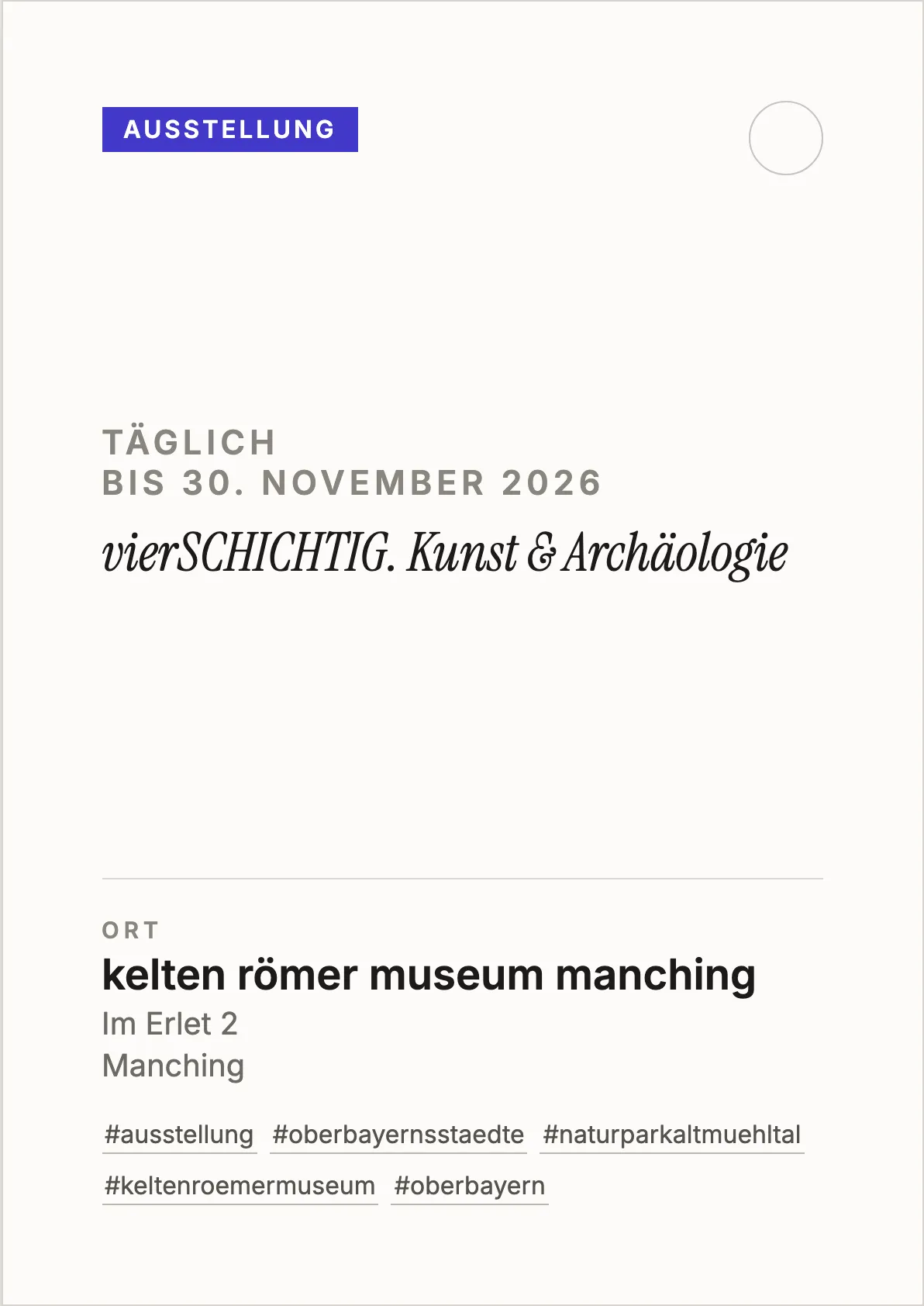 Veranstaltungsflyer