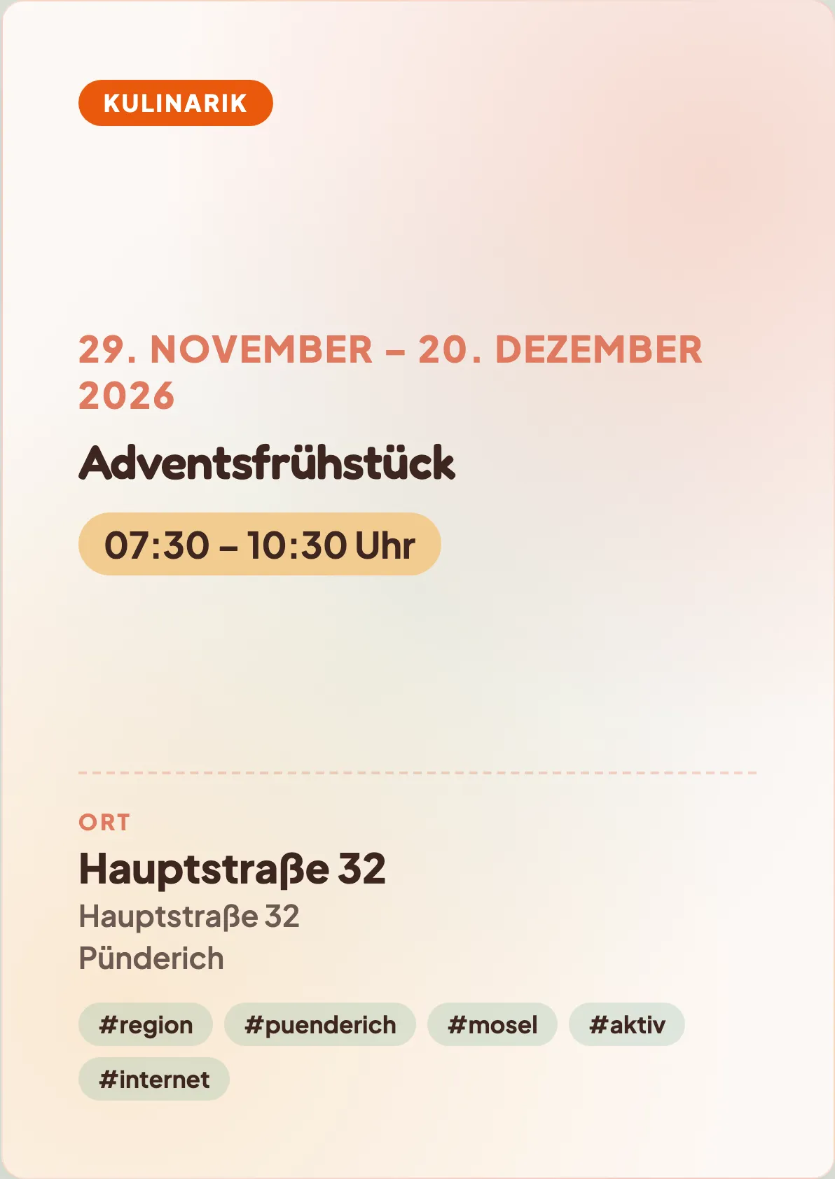 Veranstaltungsflyer