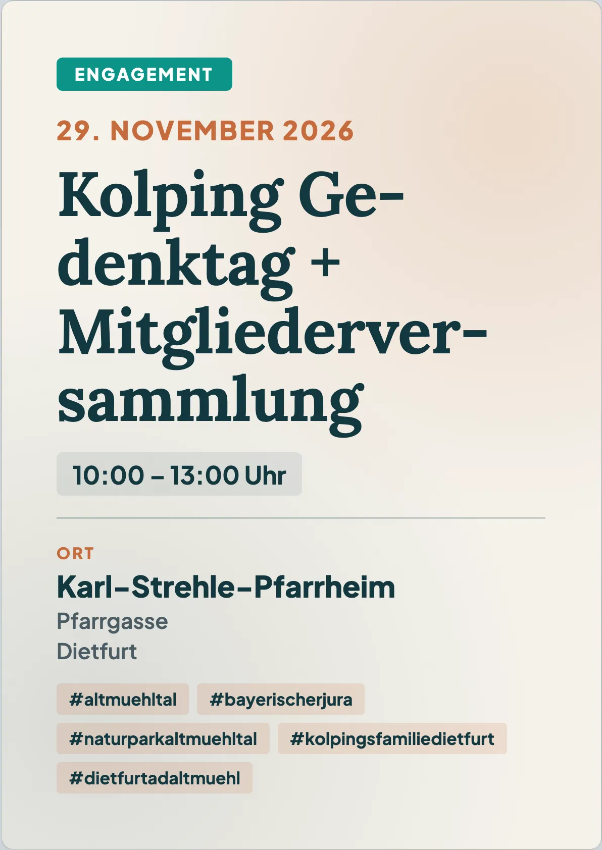 Veranstaltungsflyer