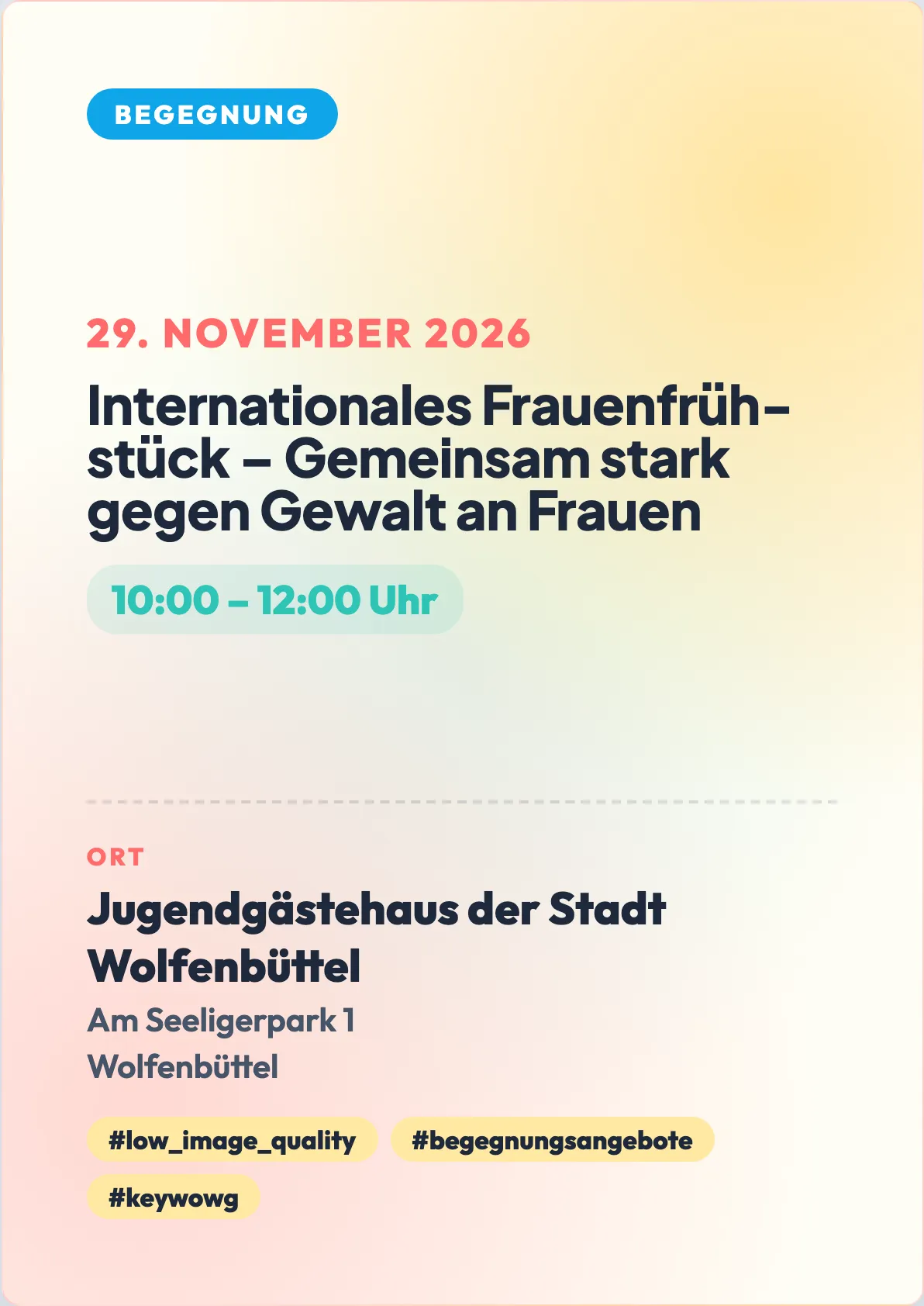 Veranstaltungsflyer