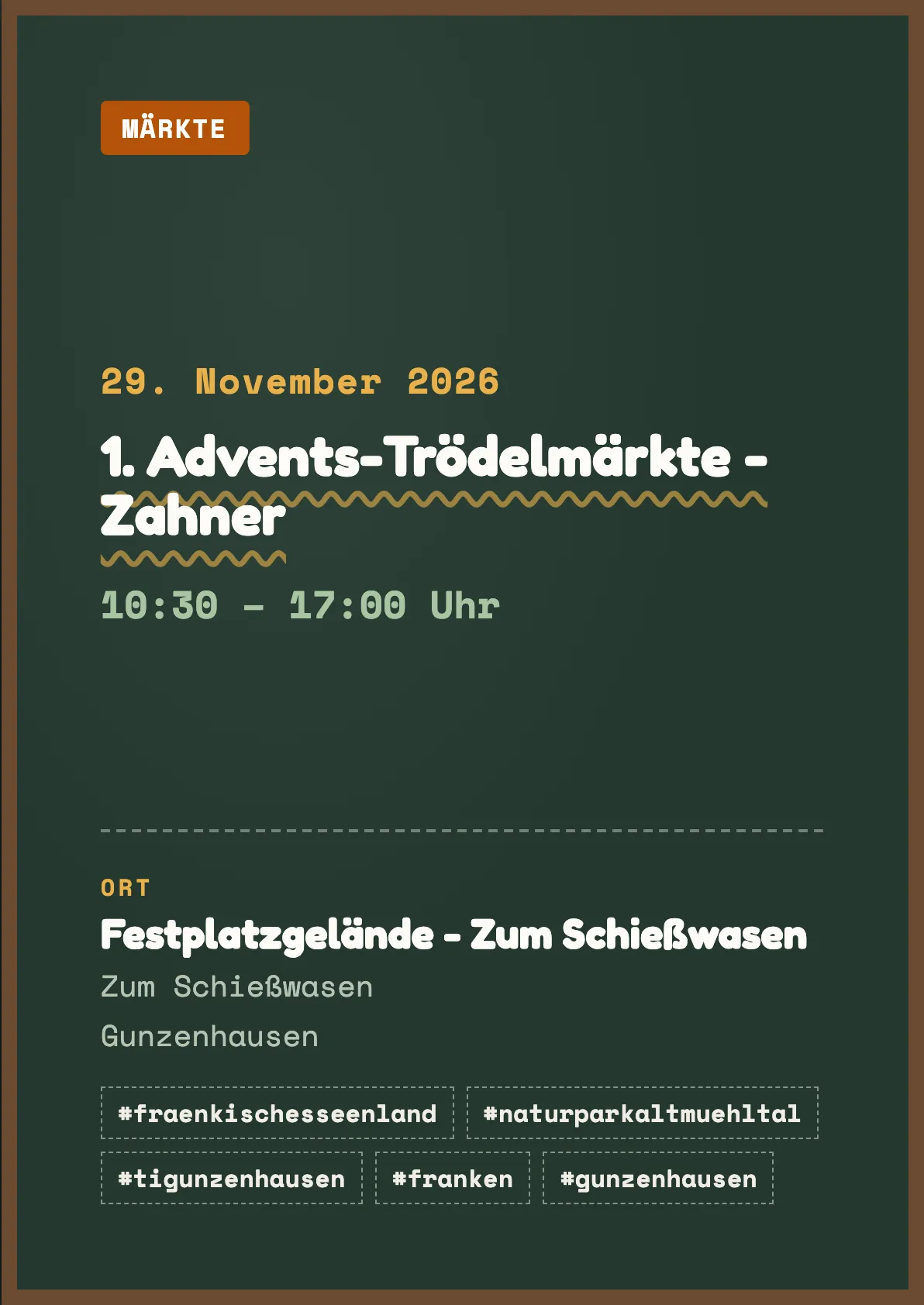 Veranstaltungsflyer