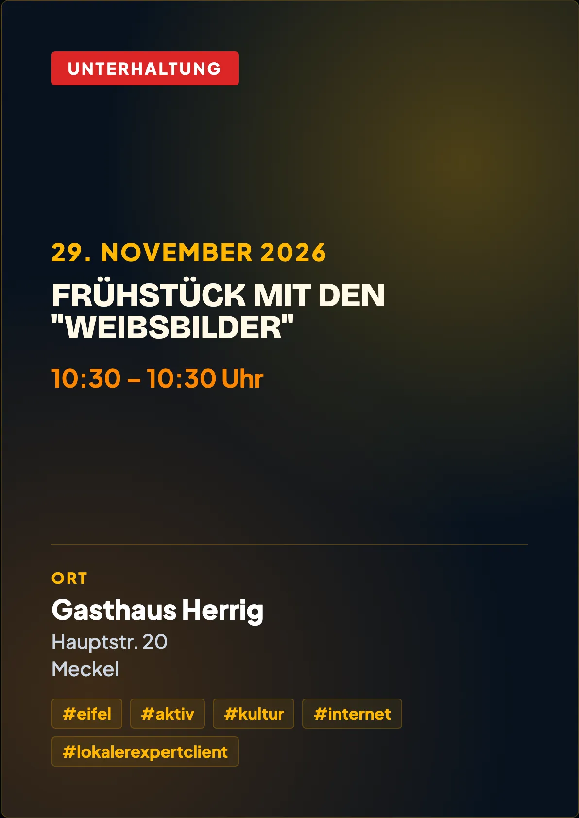 Veranstaltungsflyer