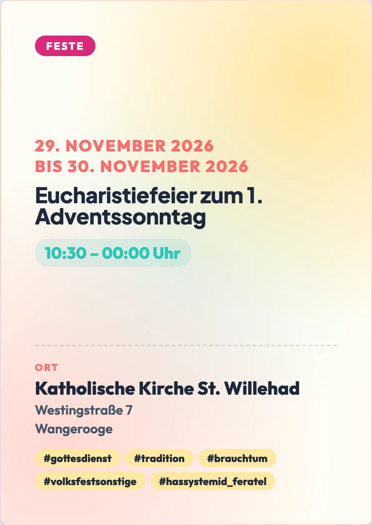 Veranstaltungsflyer