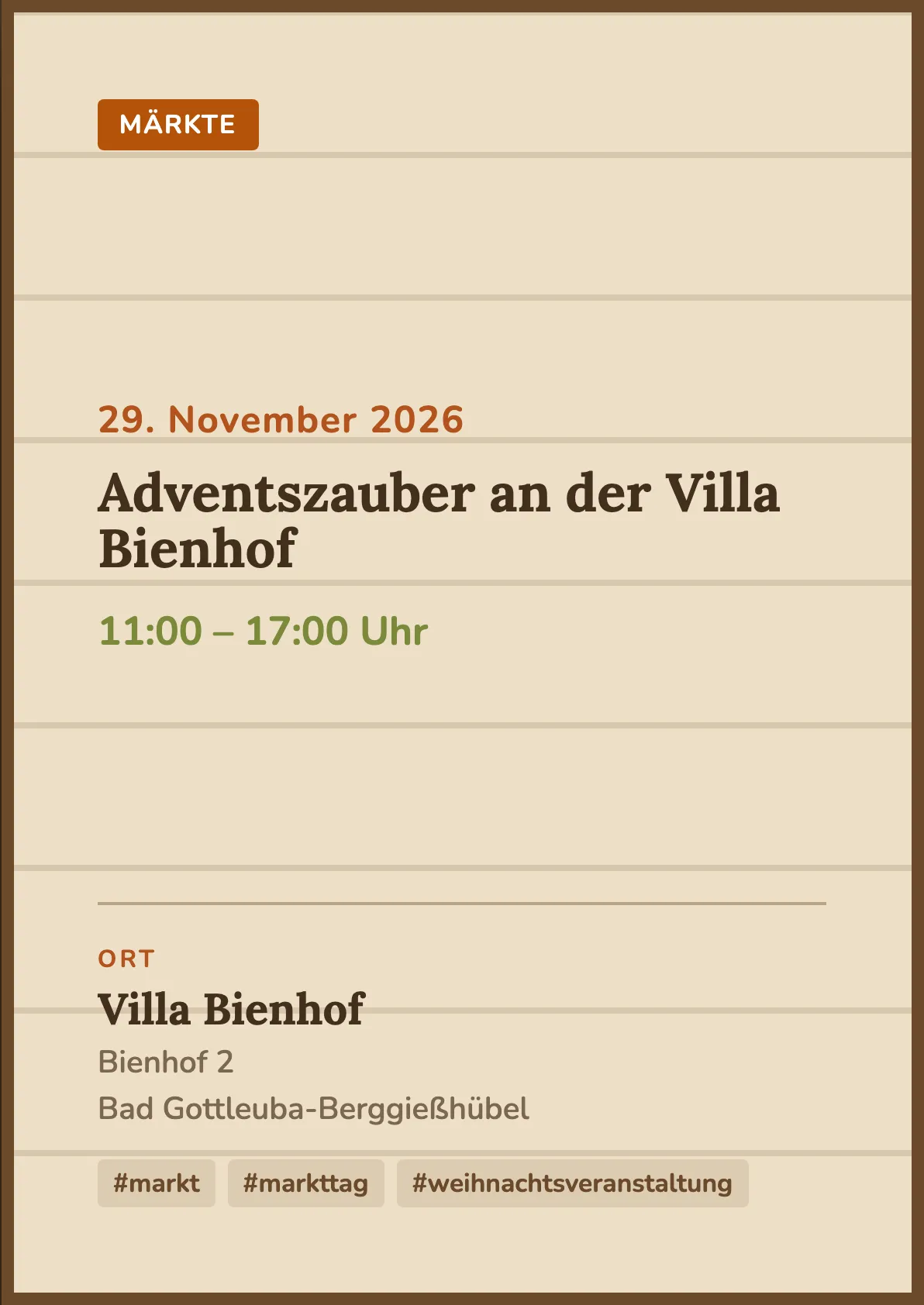 Veranstaltungsflyer