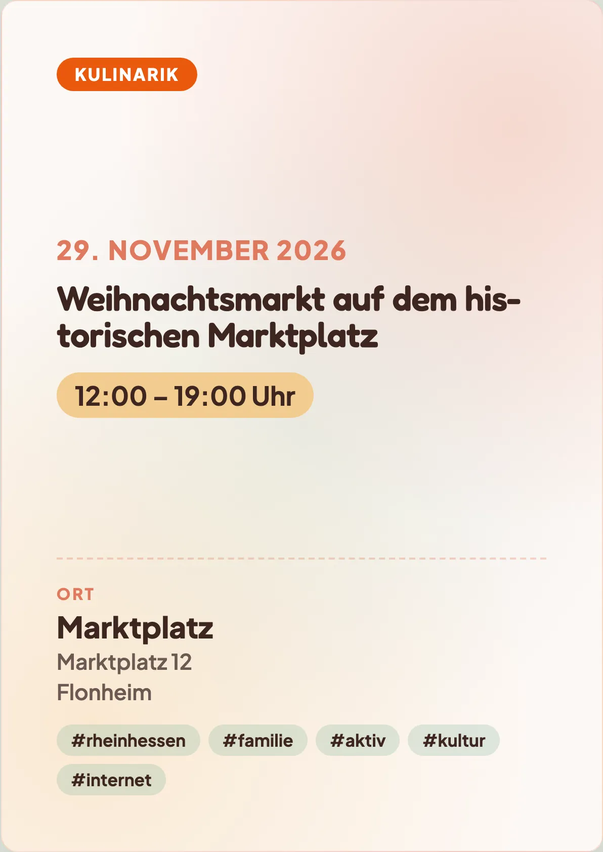 Veranstaltungsflyer