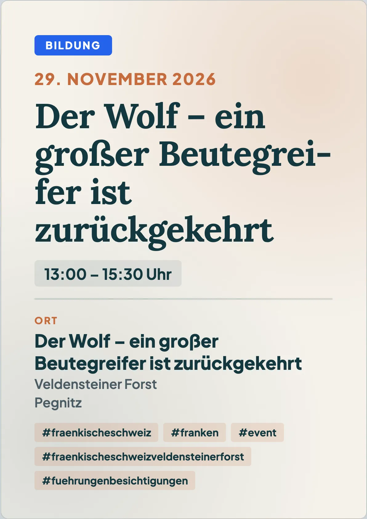 Veranstaltungsflyer