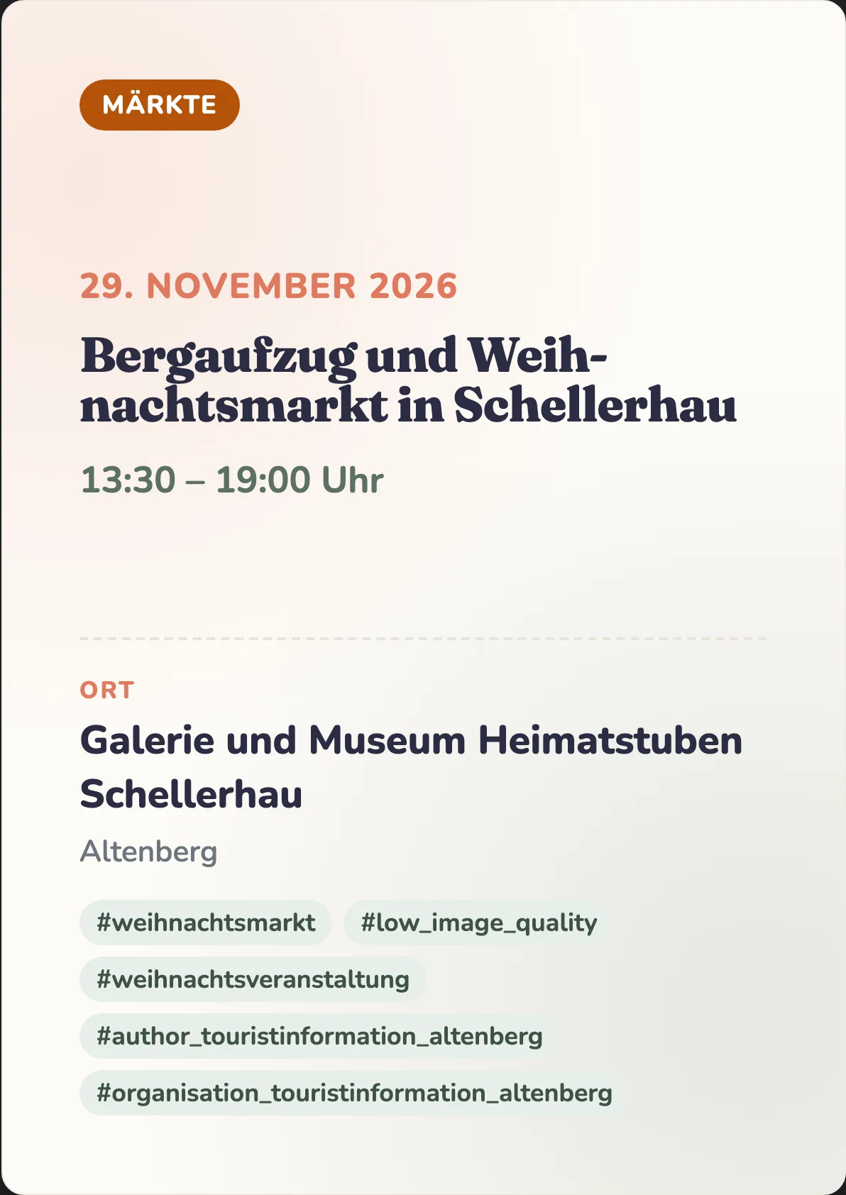 Veranstaltungsflyer