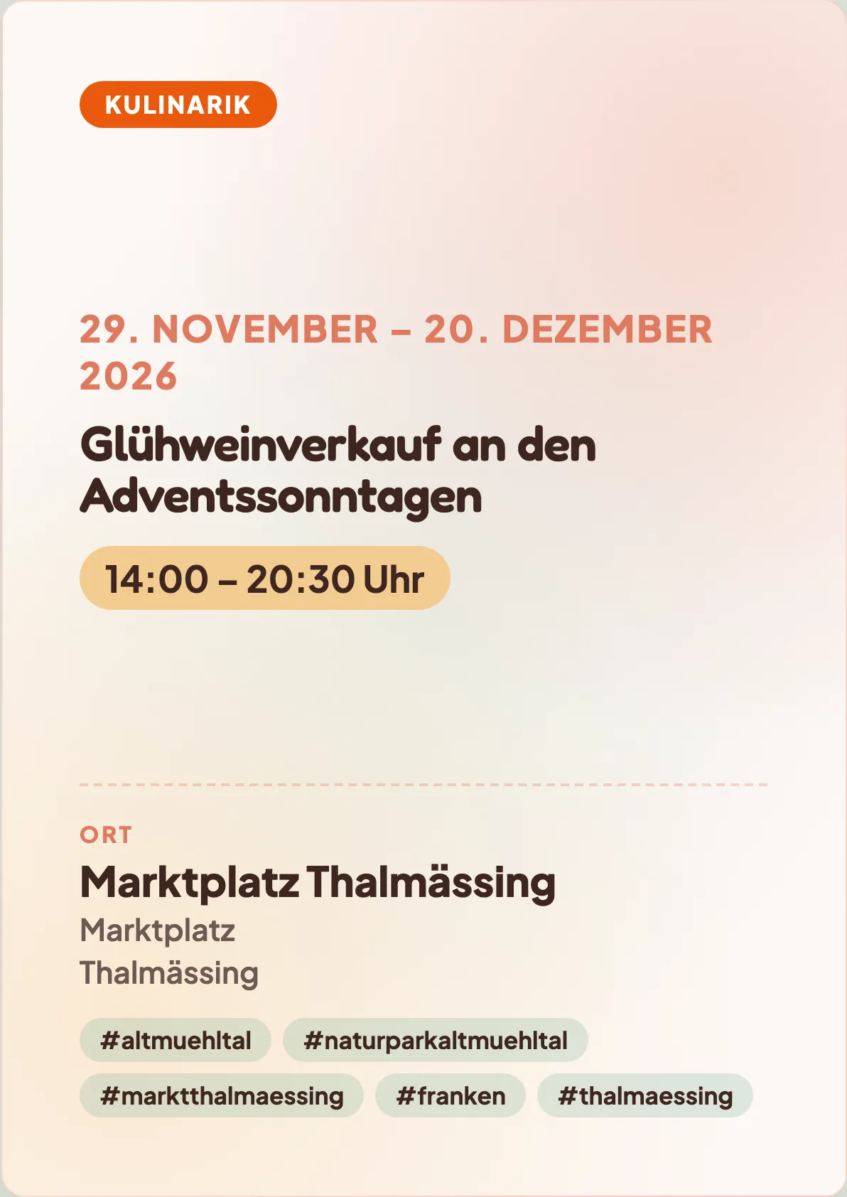 Veranstaltungsflyer