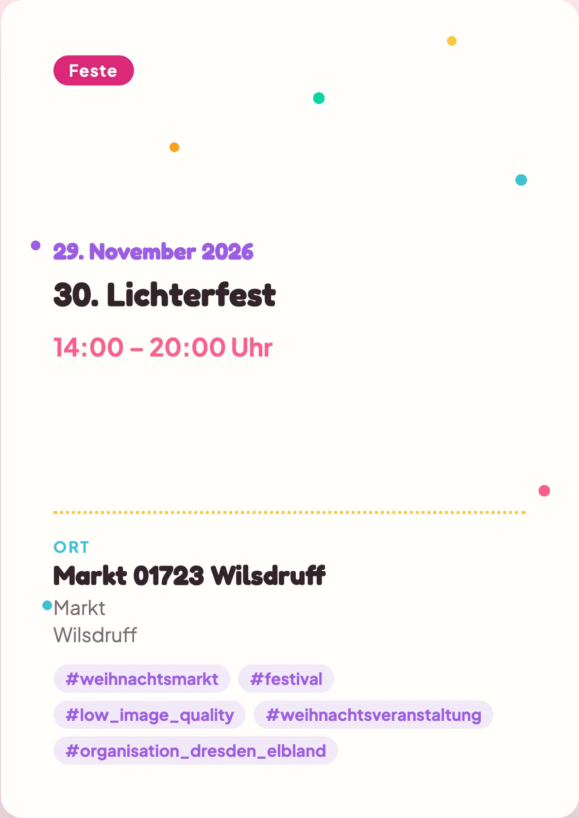 Veranstaltungsflyer