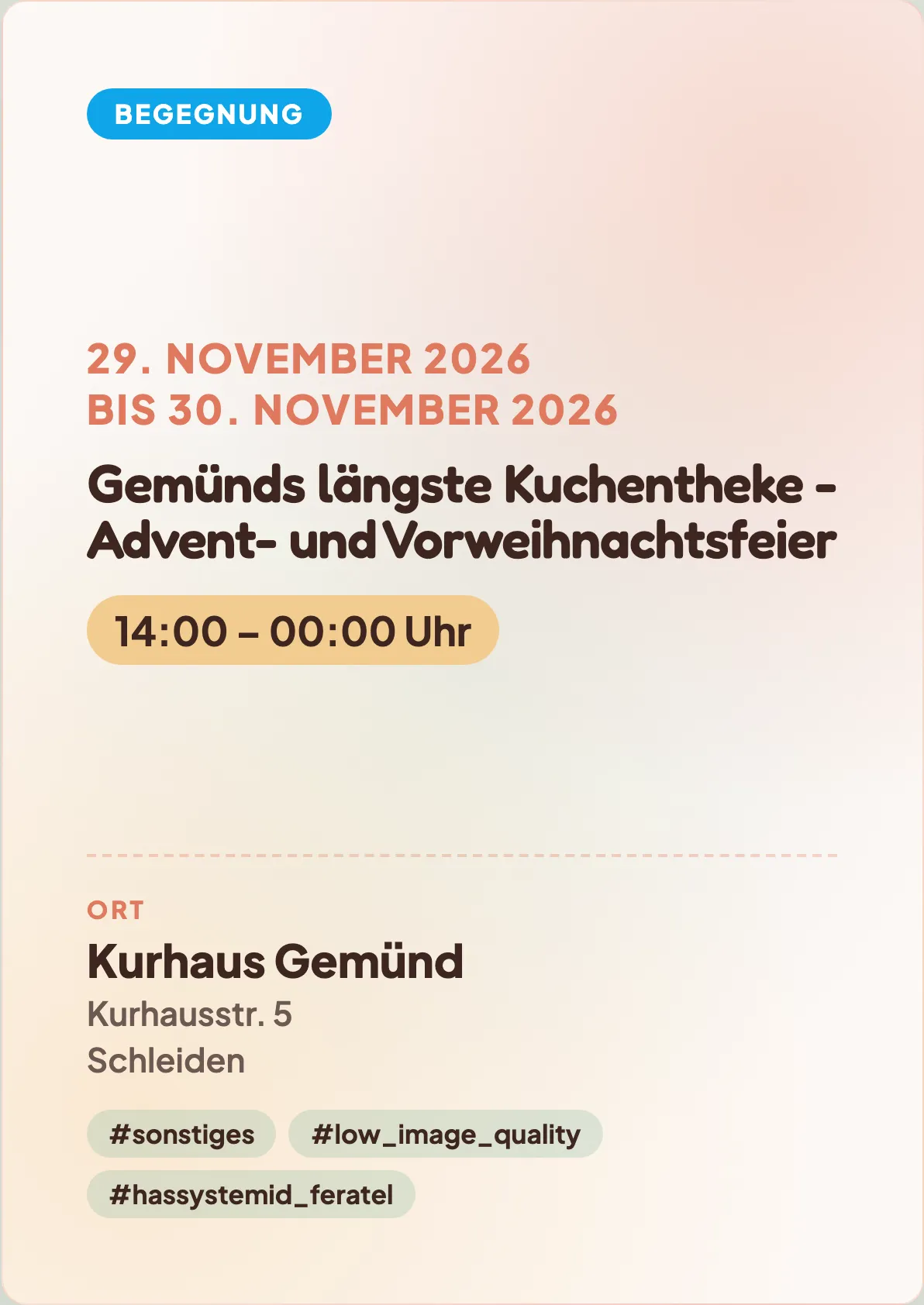 Veranstaltungsflyer