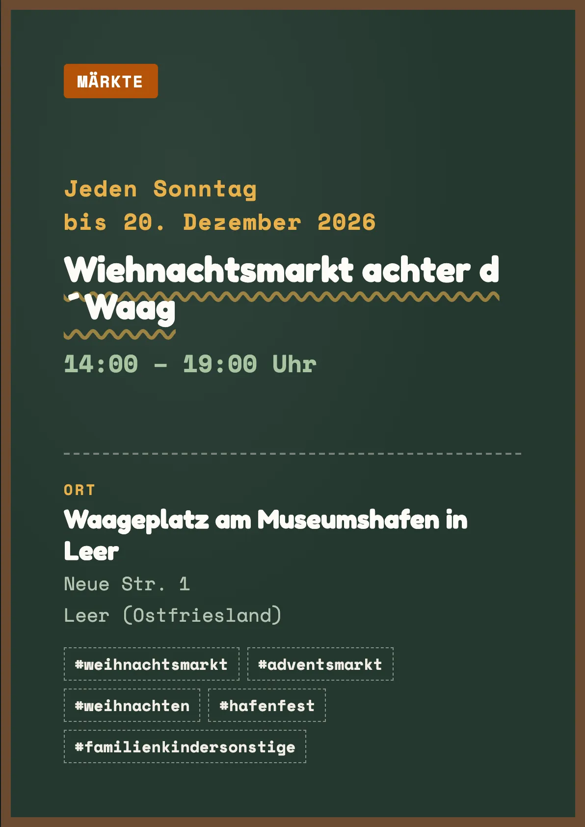 Veranstaltungsflyer