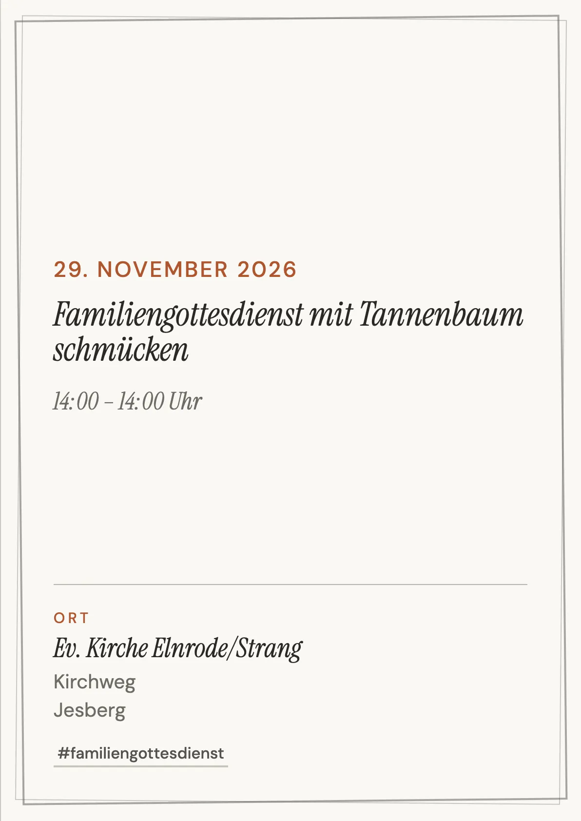 Veranstaltungsflyer