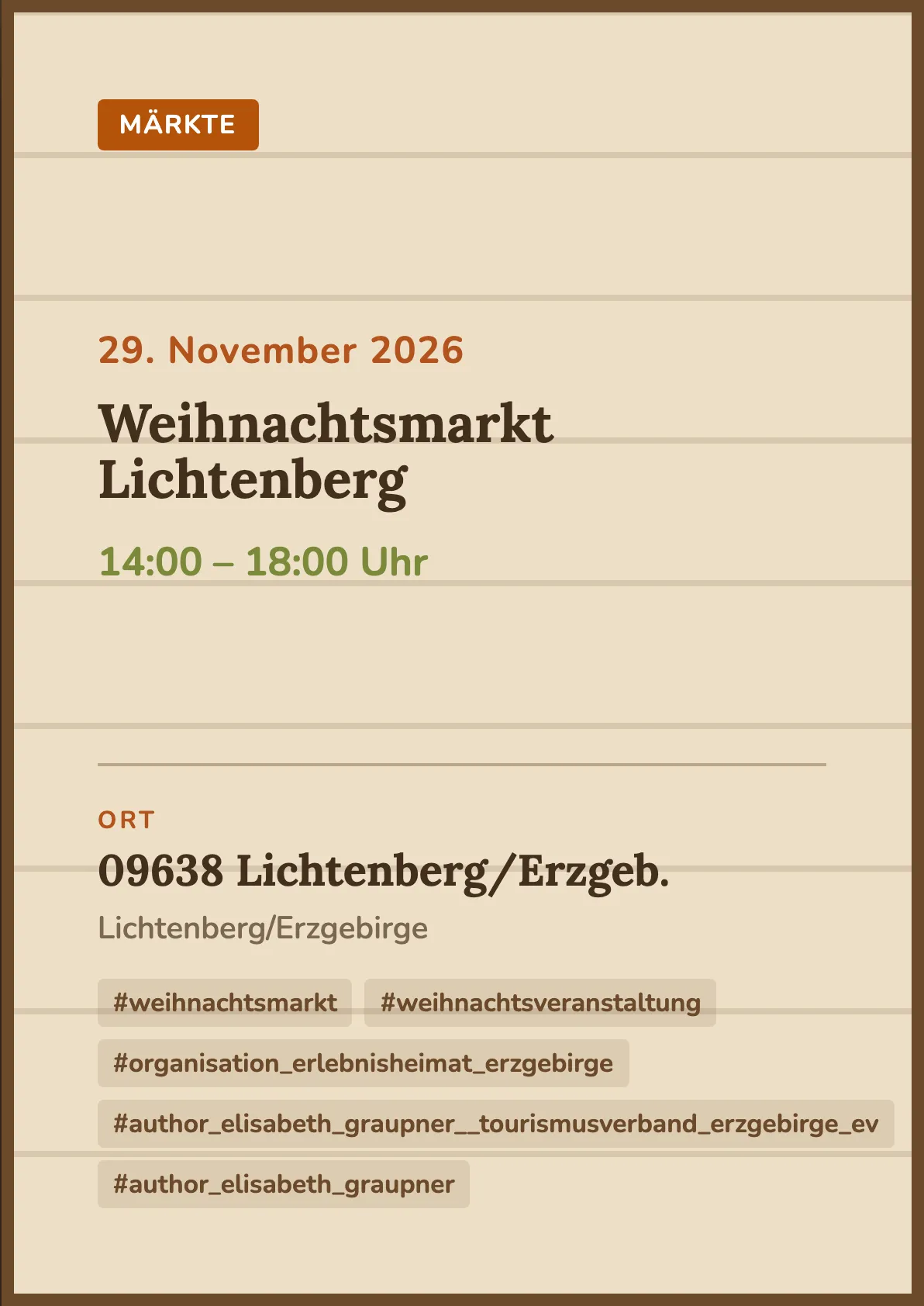 Veranstaltungsflyer