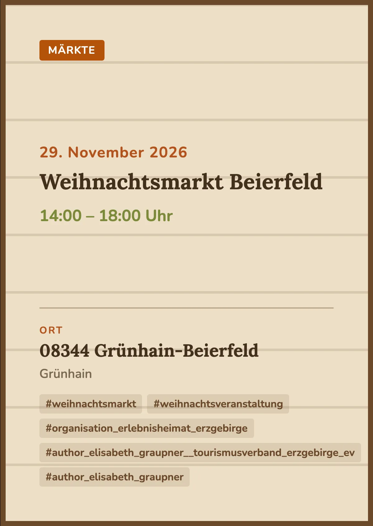 Veranstaltungsflyer