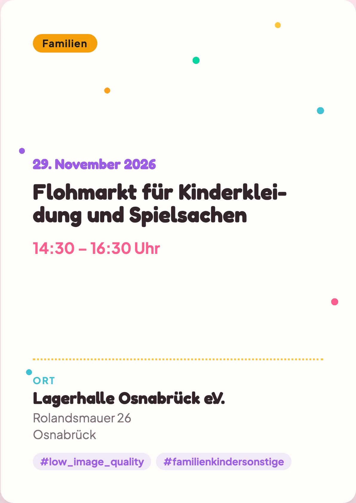 Veranstaltungsflyer