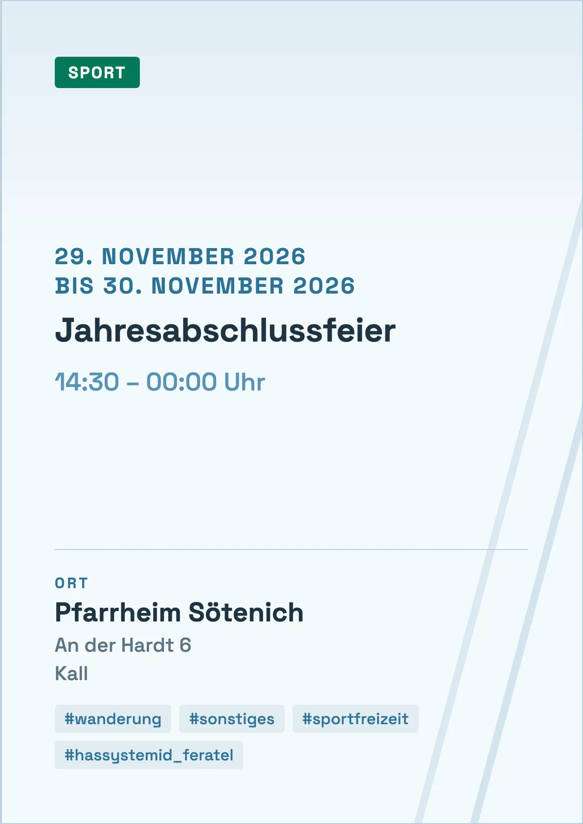 Veranstaltungsflyer