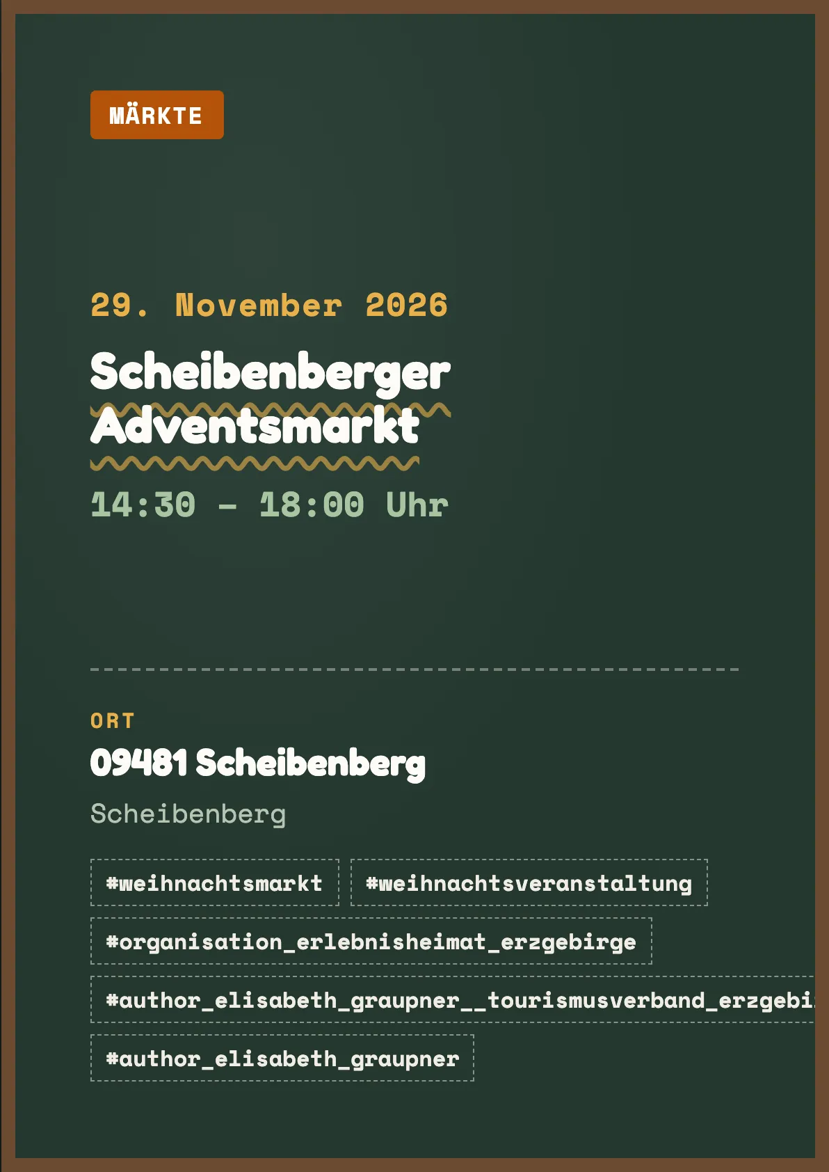 Veranstaltungsflyer