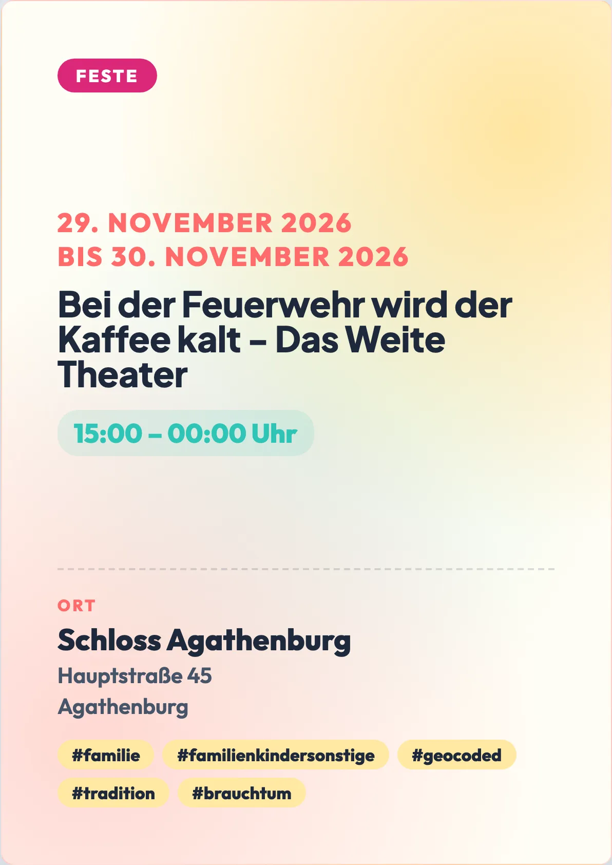 Veranstaltungsflyer