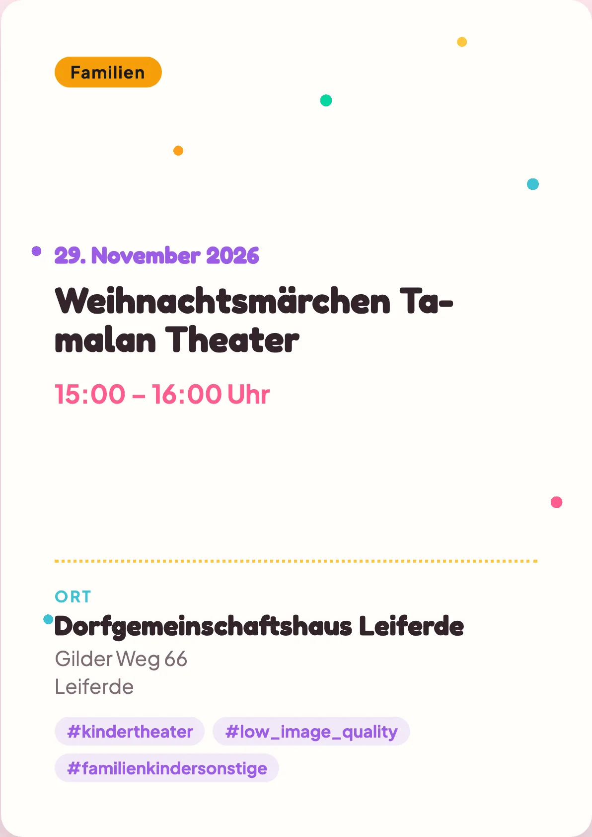 Veranstaltungsflyer