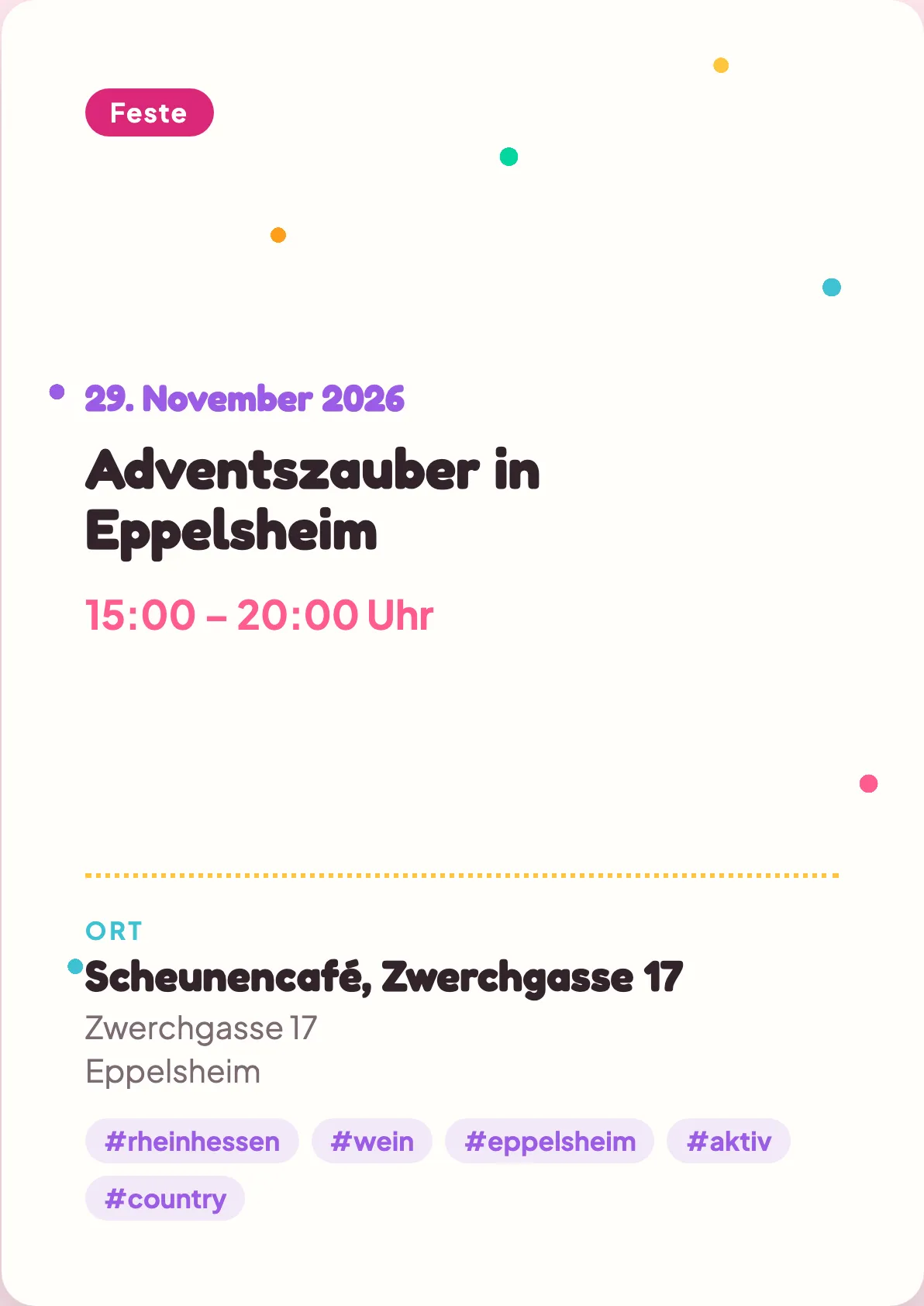 Veranstaltungsflyer