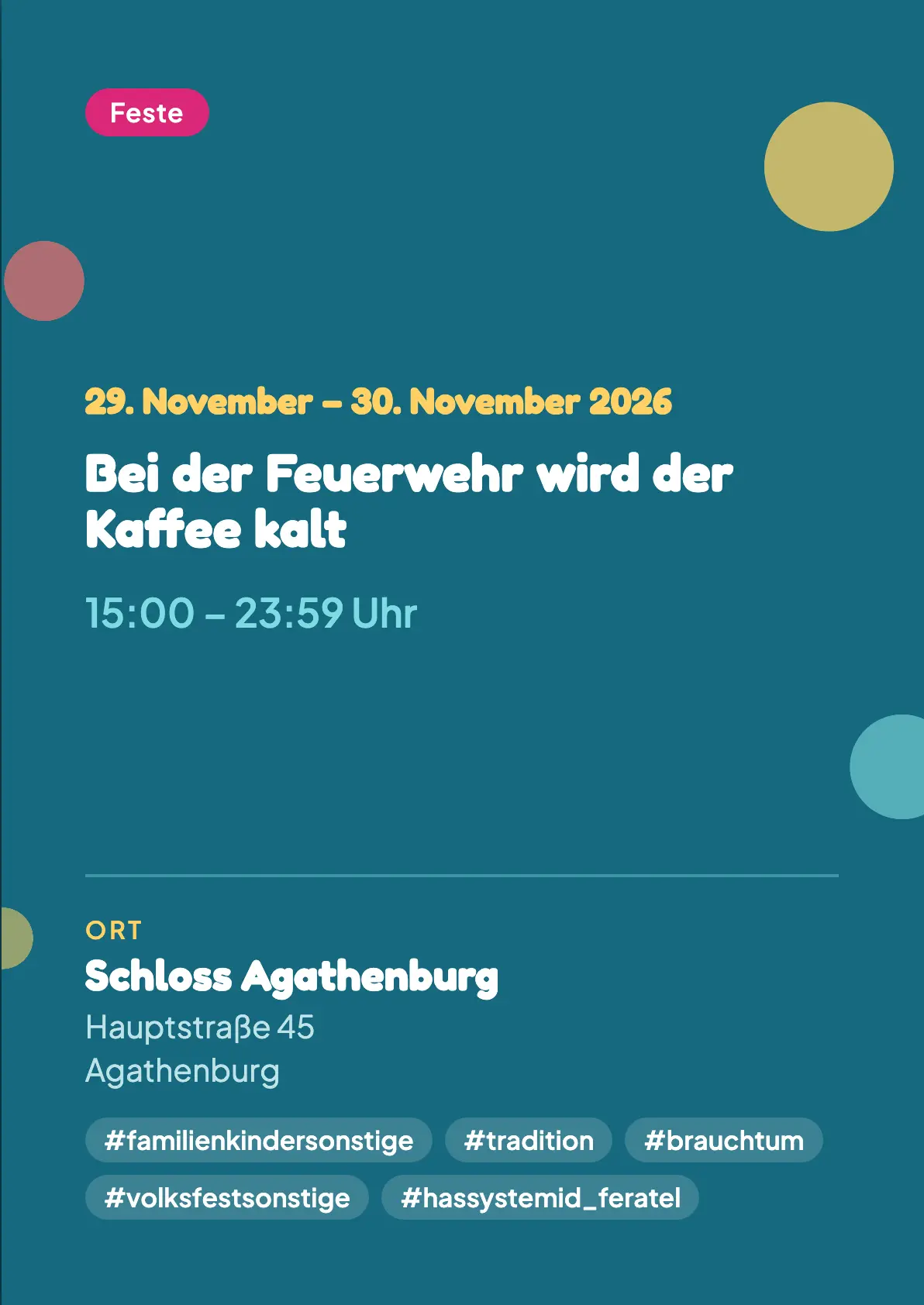 Veranstaltungsflyer