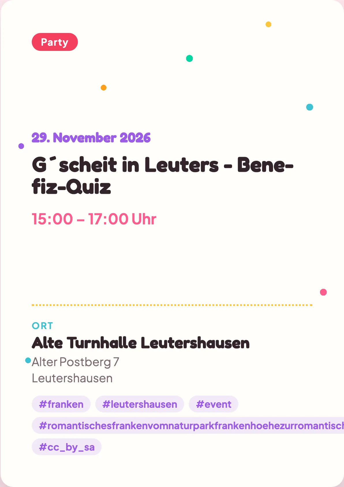 Veranstaltungsflyer