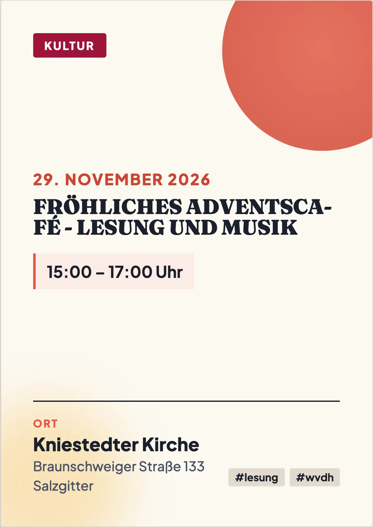 Veranstaltungsflyer