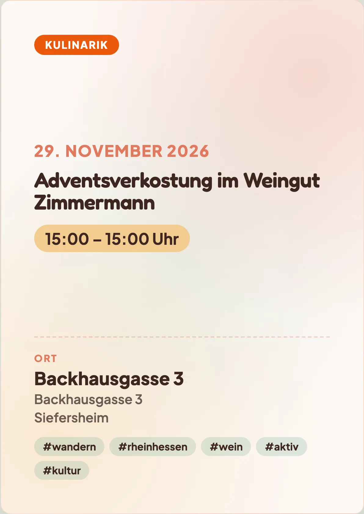 Veranstaltungsflyer