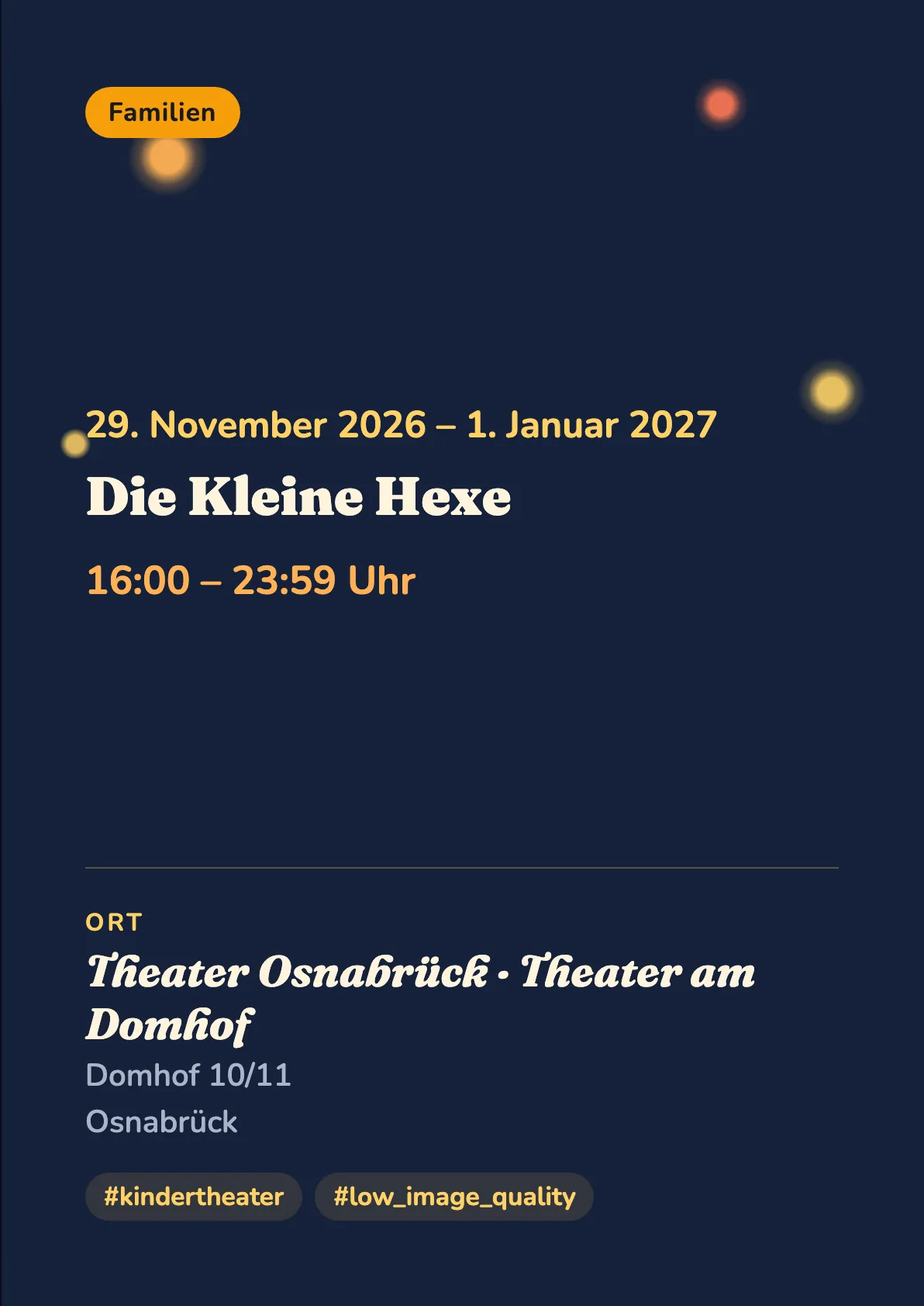 Veranstaltungsflyer